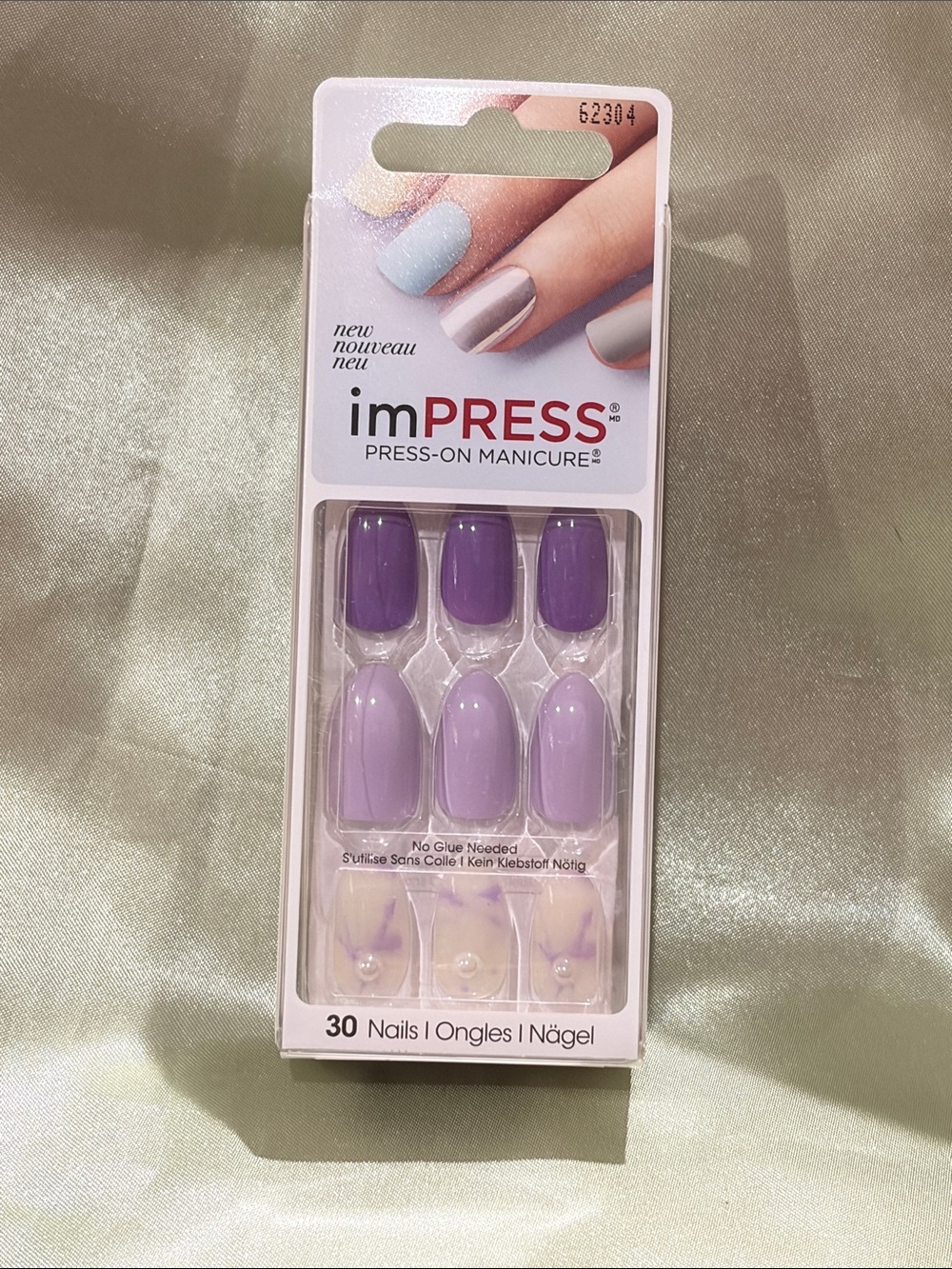 imPRESS Press-On Nails in Light Lavender & Deep Purple Boogie Down